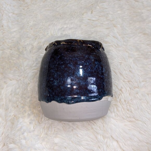 Handmade Ceramic Glazed Vase Tumbler Decor Signed by Artist - Picture 2 of 9